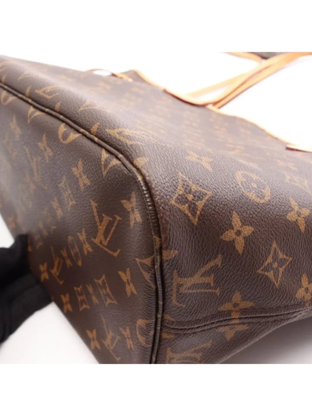 Louis Vuitton Tote Bag Neverfull MM Pivoine Canvas Leather